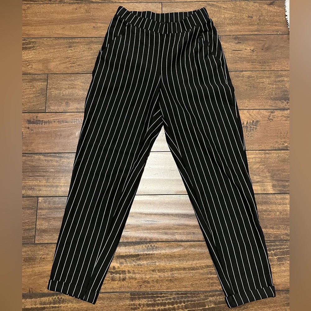 H&M Elastic Pull-on Stripe Pants Size XS